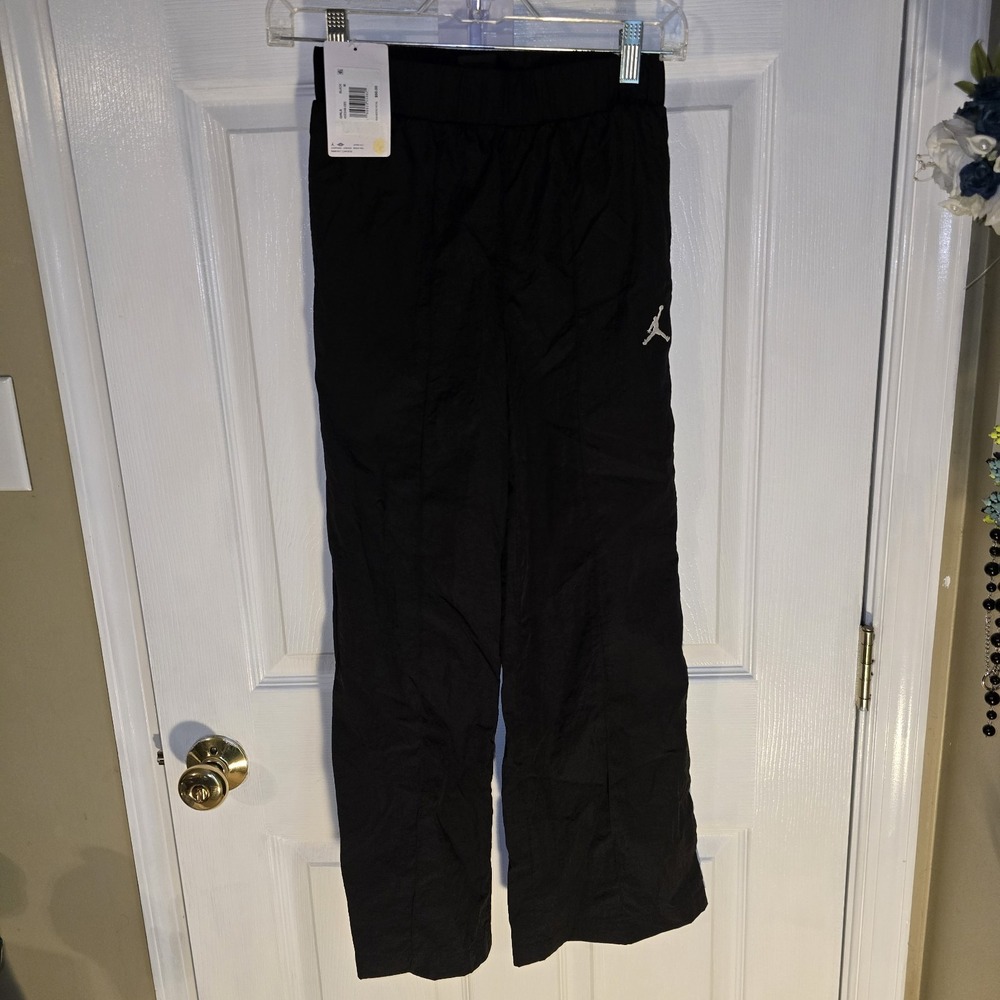 Jordan Girls' Athletic Training Pants Black Sportswear Jumpman Logo‎ Size Medium